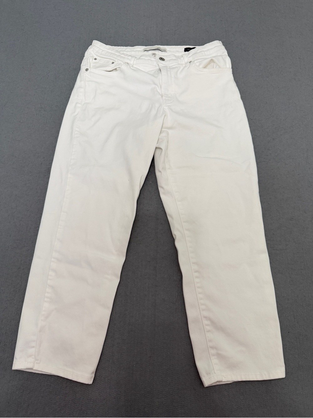 Ella Moss Women's White Relaxed Jeans